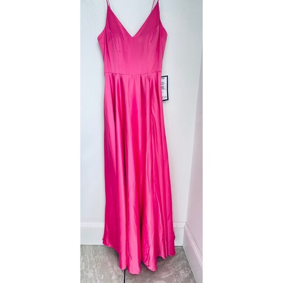 Elegant Barbie Pink Evening Gown - Picture 5 of 11